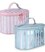 NFI essentials Women's and Girl's Flashy Stylish Pouches for Makeup accessories; Cosmetic; Toiletry Bag;  (Pack of 2)