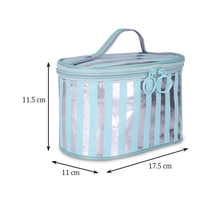 NFI essentials Women's and Girl's Flashy Stylish Pouches for Makeup accessories; Cosmetic; Toiletry Bag;  (Green)