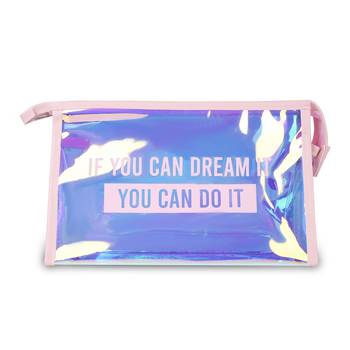 NFI essentials Glossy Makeup Pouch for Women Stylish Pouches for Makeup accessories storage Cosmetic (Light Pink) 1