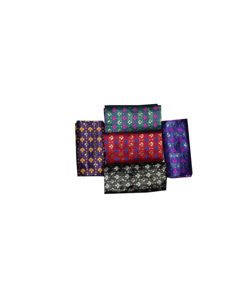 Multicolor unstitched jacquard 5 Blouse PIECES