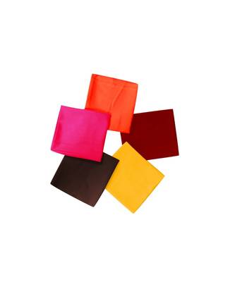 Multicolor Ruby Cotton unstitched solid 5 Blouse PIECES 3