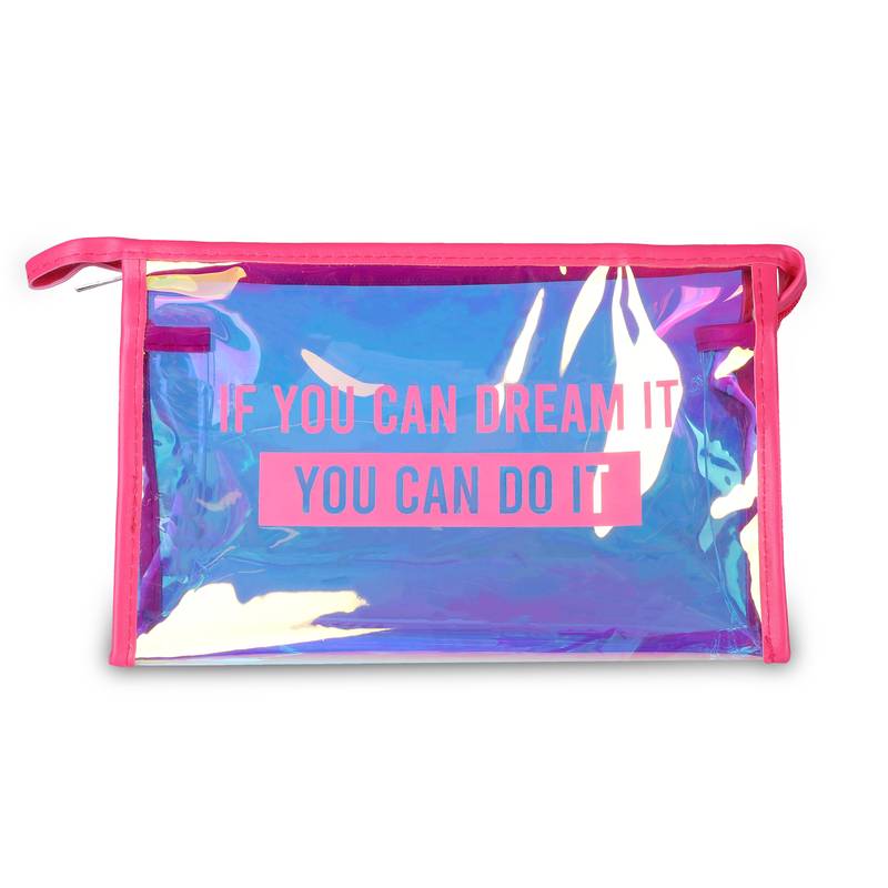 NFI essentials Glossy Makeup Pouch for Women Stylish Pouches for Makeup accessories storage Cosmetic (Pack of 2)