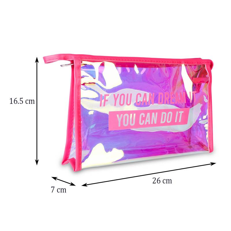 NFI essentials Glossy Makeup Pouch for Women Stylish Pouches for Makeup accessories storage Cosmetic (Pack of 2)