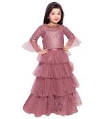 net pink plain   Choli   Lehenga   Dupatta