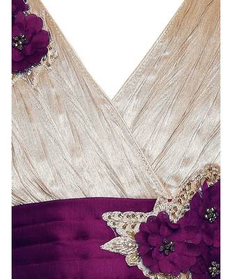 purple polyester  Gown 2