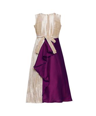 purple polyester  Gown 3