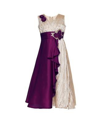 purple polyester  Gown 4