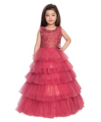 pink net  Gown 3