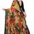Multicolor printed lycra saree with blouse