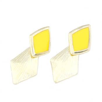 Yellow Drop Earrings 1