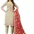 Light-grey jacquard faux chanderi salwar