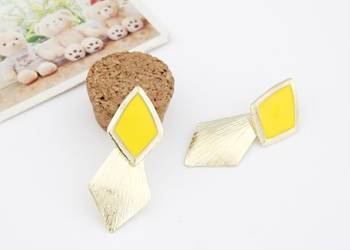 Yellow Drop Earrings 2