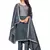 Grey hand embroidery faux chanderi salwar