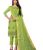 Green jacquard salwar