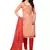 Peach hand embroidery cotton poly salwar