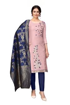 Purple  cotton poly salwar