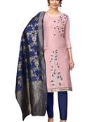 Purple  cotton poly salwar
