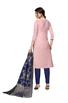 Purple cotton poly salwar