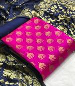 Pink weaved banarasi salwar