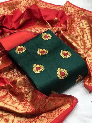 Green weaved banarasi salwar 1