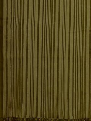 Green woven silk blend saree with blouse 5