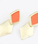 Orange Drop Earrings
