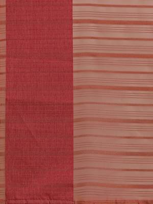 Pink woven organza saree with blouse 5