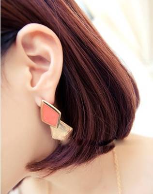Orange Drop Earrings 2