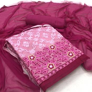 Pink Embroidered Chanderi Salwar 1