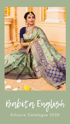 Light green hand woven banarasi silk saree with blouse 2