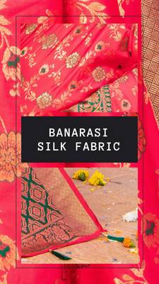 Hot pink hand woven banarasi silk saree with blouse 2