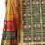 Yellow hand woven banarasi silk saree with blouse