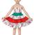 ADITA Girl's Cotton Black Chikan Embroidery with White Dot Printed Frock Dress