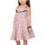 ADITA Girl's Cotton Pink & Black Dot Printed Dress