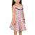 ADITA Girl's Cotton Pink & Black Dot Printed Dress