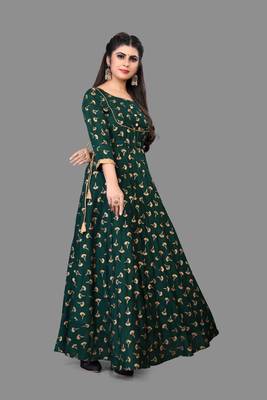 Green printed rayon ethnic-kurtis 3