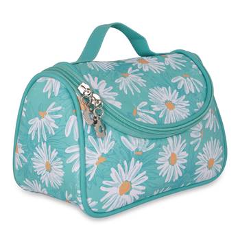 NFI essentials Floral Print Cosmetics Pouch Makeup Pouch Vanity Case Jewellery Pouch Stationery Pencil Case (Pack of 2) 5