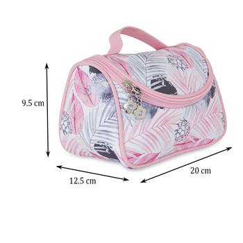 NFI essentials Floral Print Cosmetics Pouch Makeup Pouch Vanity Case Jewellery Pouch Stationery Pencil Case (Pack of 2) 4