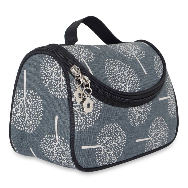 NFI essentials Floral Print Cosmetics Pouch Makeup Pouch Vanity Case Jewellery Pouch Stationery Pencil Case (Pack of 2)