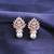 Rose gold leaf pearl Stud earrings