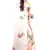 Peach printed satin saree with blouse