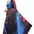 Multicolor printed satin saree with blouse