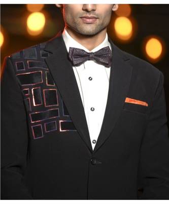 Stylish Black 2 pc suit 3