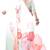 White printed satin saree with blouse