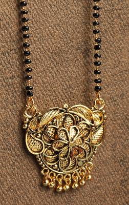Gold Emerald antique gold Alloy   Mangalsutra 2
