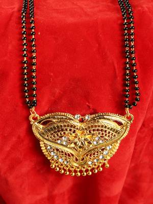 Gold Emerald antique gold Alloy   Mangalsutra 1