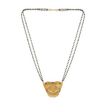 Gold Emerald antique gold Alloy   Mangalsutra 4