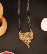 Gold Emerald antique gold Alloy   Mangalsutra