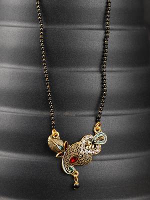 Gold Emerald antique gold Alloy   Mangalsutra 1
