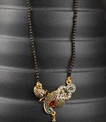 Gold Emerald antique gold Alloy   Mangalsutra